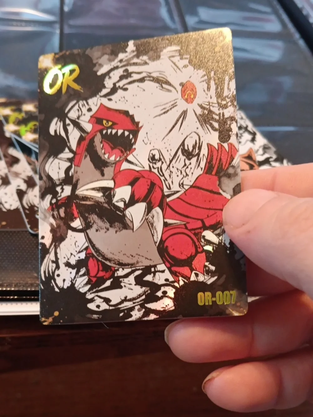 Pokemon Red and Black Groudon OR-007 Trading Card